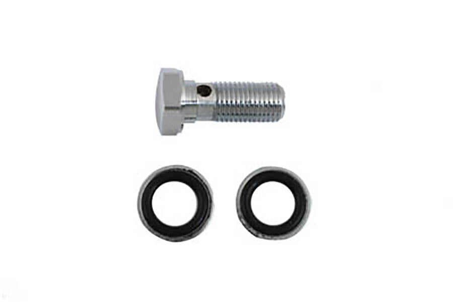 23-0612 - Chrome Brake Hose 10mm Banjo Bolt Kit by Edart