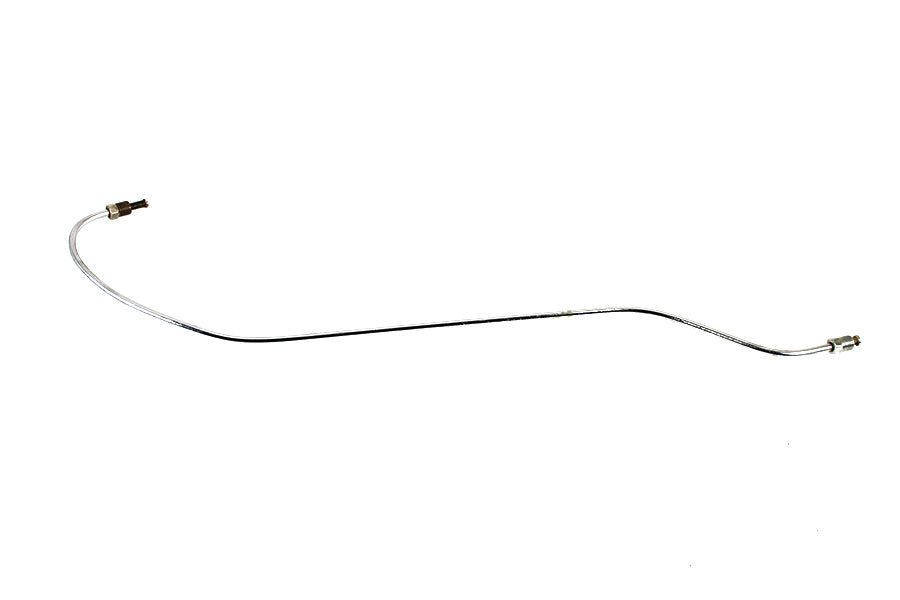 23-0701 - Steel Rear Brake Line Chrome by V-Twin