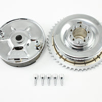 23-0877 - Rear Mechanical Brake Drum Kit Chrome by V-Twin