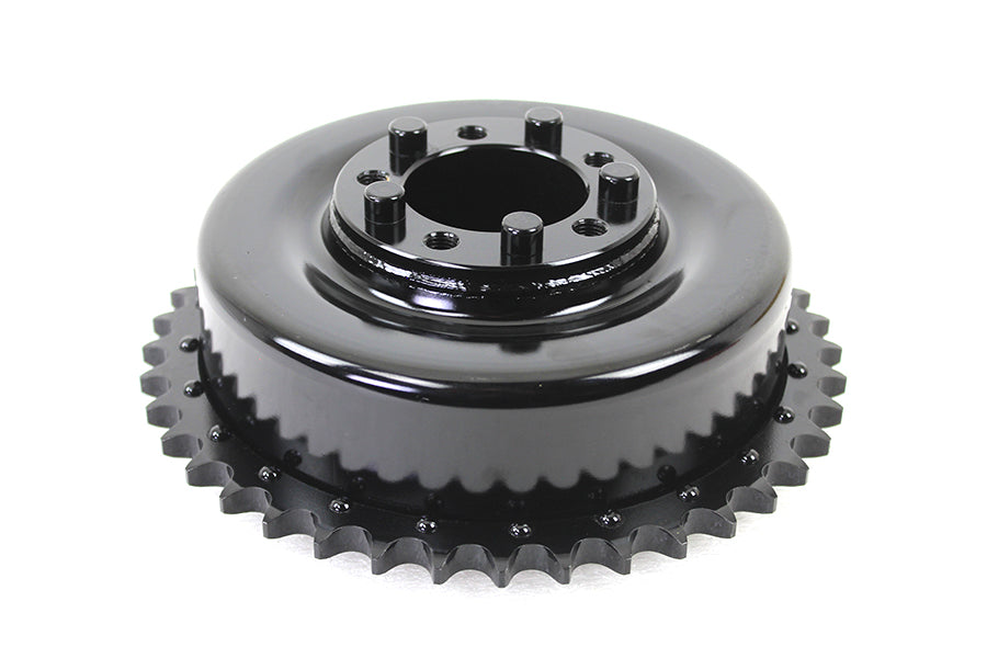 23-1017 - Rear Brake Drum Black with Sprocket by V-Twin