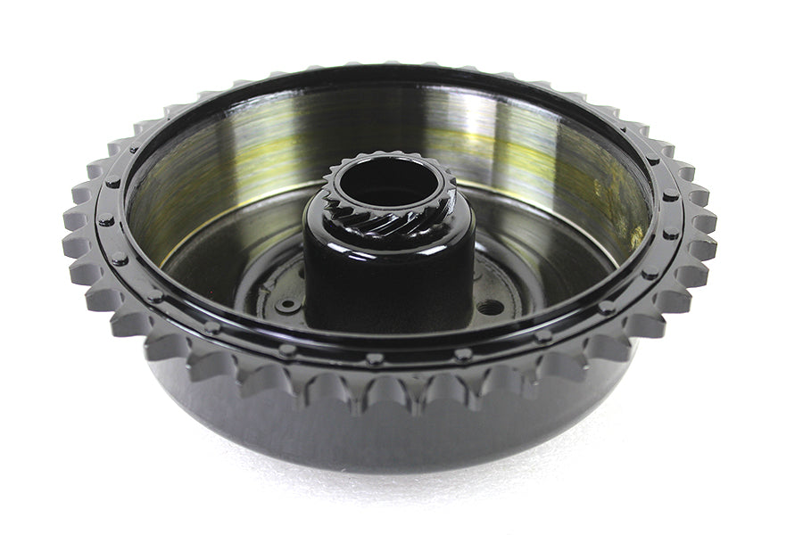 23-1017 - Rear Brake Drum Black with Sprocket by V-Twin