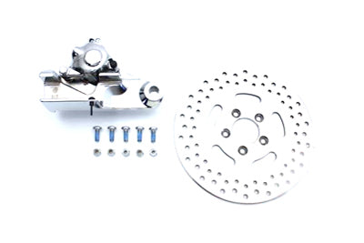 23-1097 - Chrome Rear 4 Piston Caliper and 11-1/2  Disc Kit by V-Twin