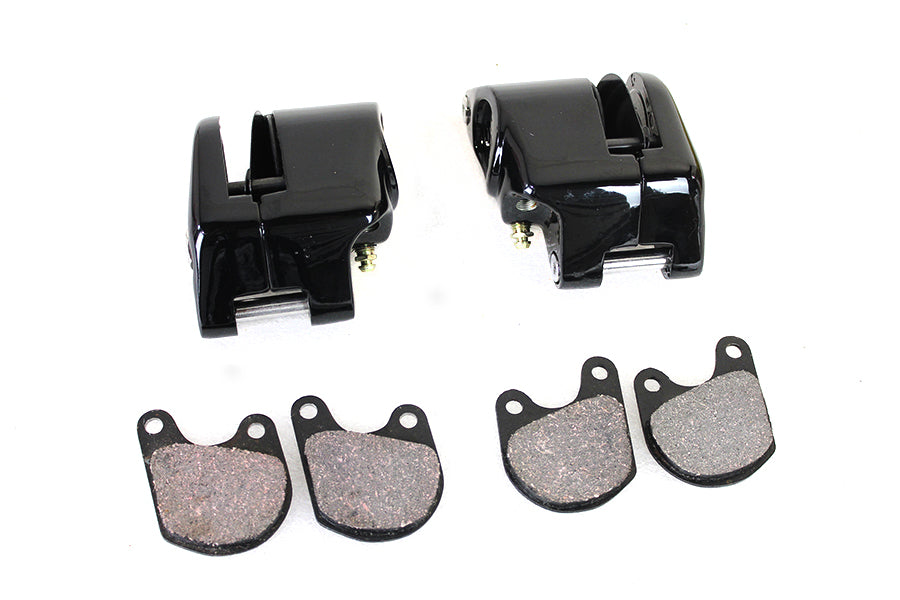23-1122 - Black Front 1 Piston Caliper Set by Edart
