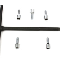 23-1207 - Chrome Wheel Lug Set with Wrench by V-Twin