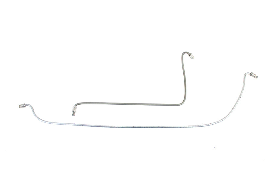 23-1326 - Steel Rear Brake Line Set Zinc Plated by Edart