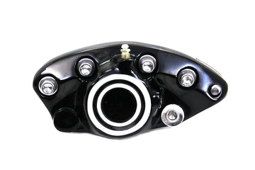 Black Rear 1 Piston Banana Caliper with Bullseye