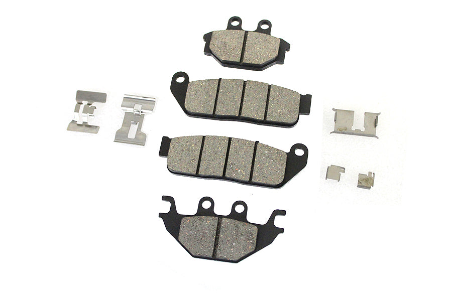 23-1573 - Semi-Metallic Front and Rear Brake Pad Set by Duro