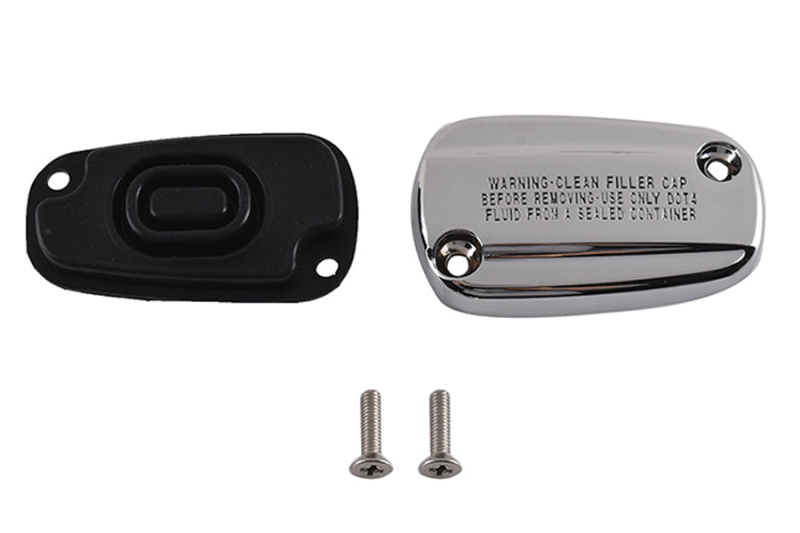 23-1666 - Brake Master Cylinder Cover Kit Chrome by V-Twin