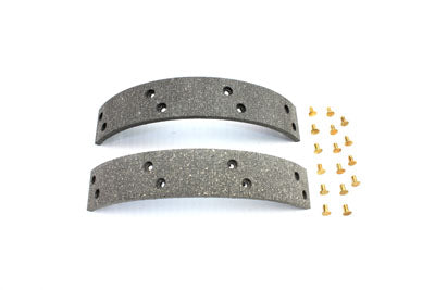 23-1989 - Rear Brake Shoe Lining with Rivets by Duro