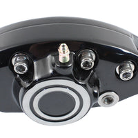 23-2219 - Black Front 1 Piston Banana Caliper with Bullseye by Edart