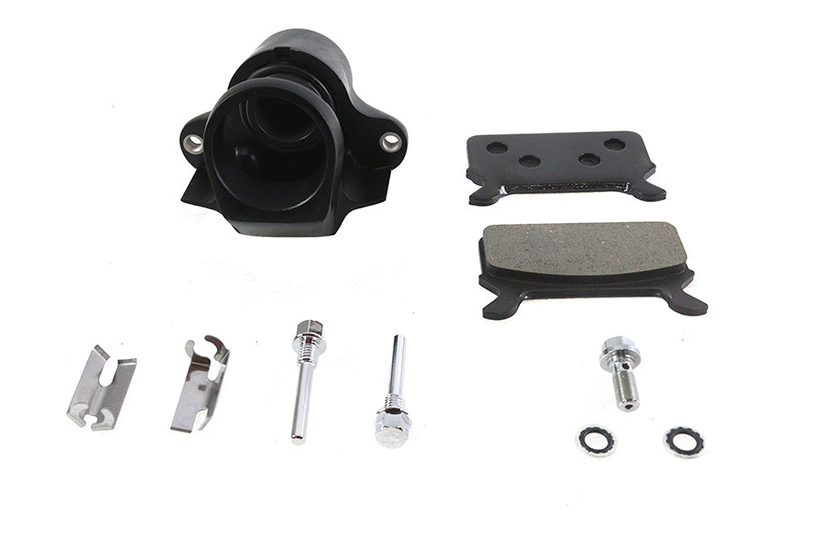 23-3089 - Black Rear 1 Piston Caliper by V-Twin