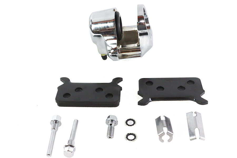 23-3090 - Chrome Rear Single Piston Caliper by V-Twin