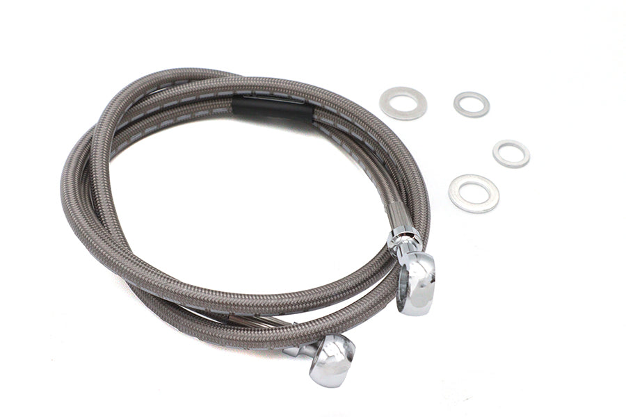23-8722 - Stainless Steel Front Brake Hose 44 by Edelbrock