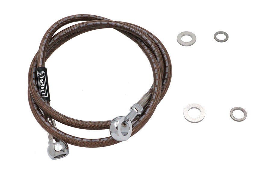 23-8746 - Stainless Steel Front Brake Hose 45-7/8 by Edelbrock