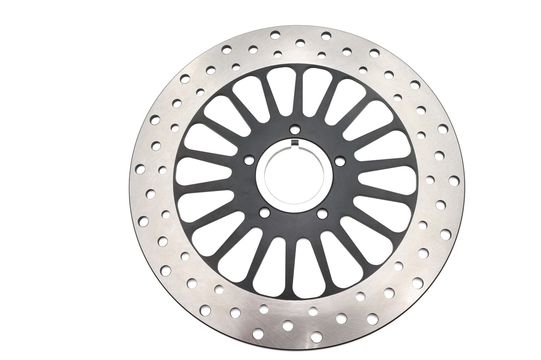 23-9635 - 11-1/2 inch King Spoke Front Brake Disc Black by Ultima