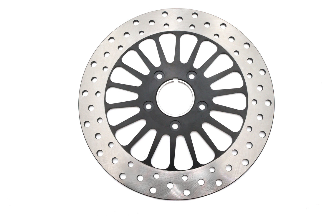 23-9635 - 11-1/2 inch King Spoke Front Brake Disc Black by Ultima