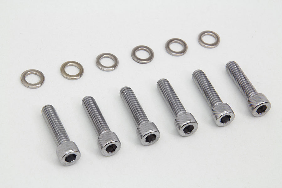 2345-6 - Transmission Shifter Cover Screw Kit Chrome by Colony