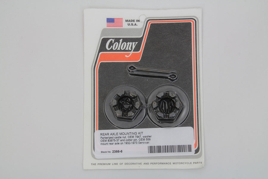 2366-6 - Rear Axle Nut and Lock Kit Parkerized by Colony