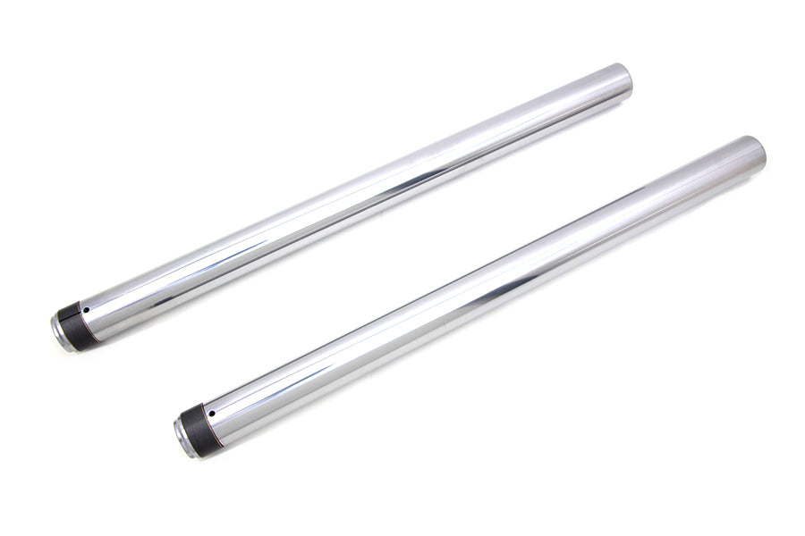 24-0021 - Hard Chrome Fork Tube Set Stock Length by V-Twin