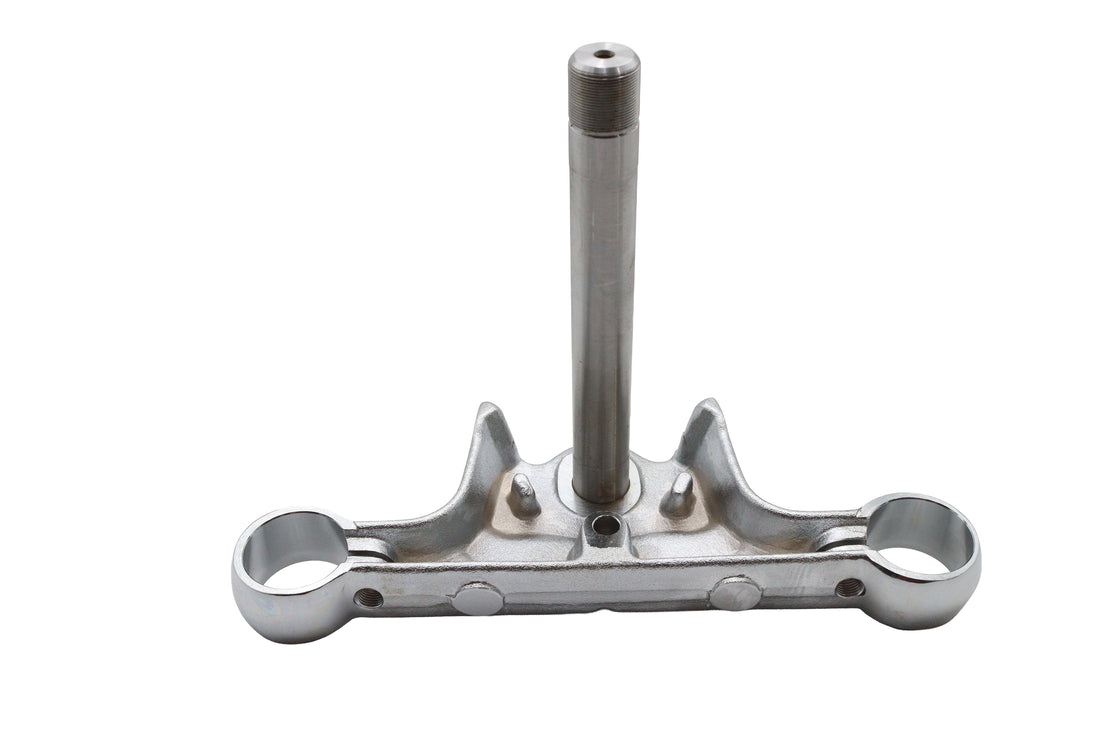 24-0064 - Chrome Lower Triple Tree without Lock Tab by V-Twin
