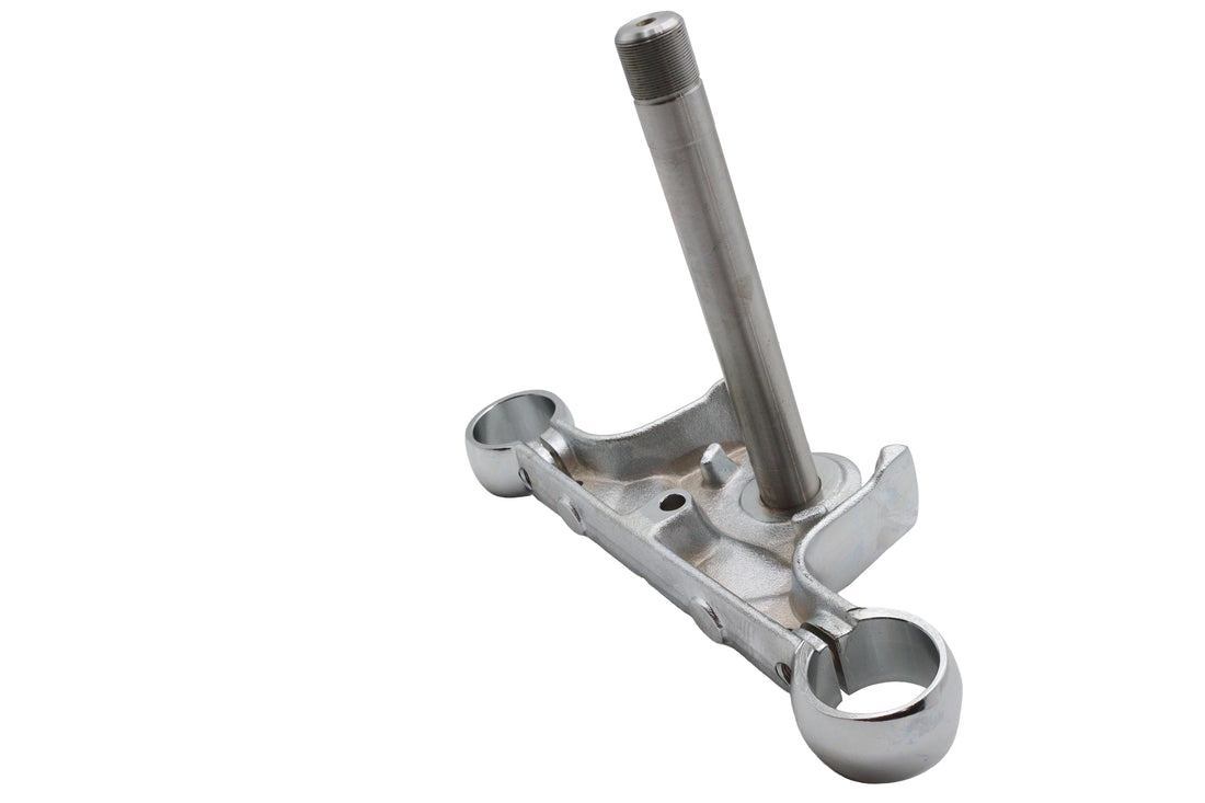 24-0064 - Chrome Lower Triple Tree without Lock Tab by V-Twin