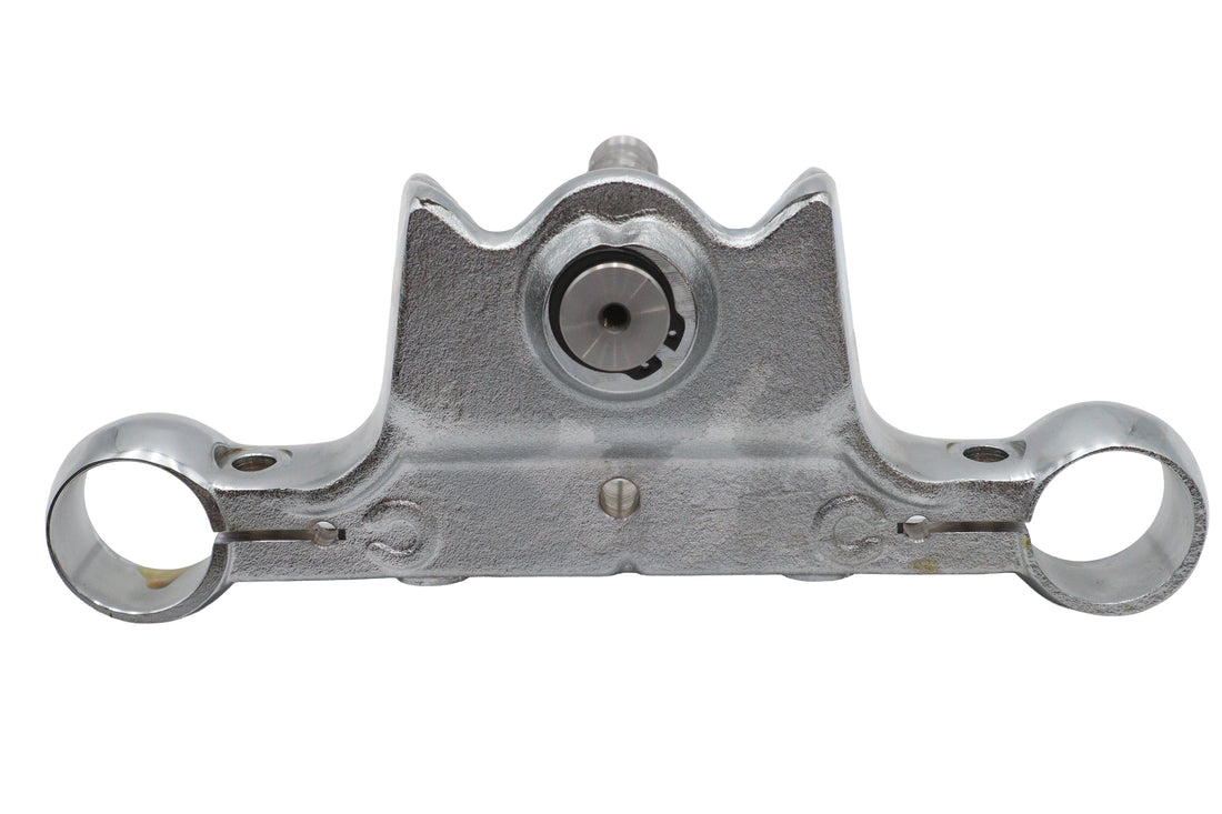 24-0064 - Chrome Lower Triple Tree without Lock Tab by V-Twin