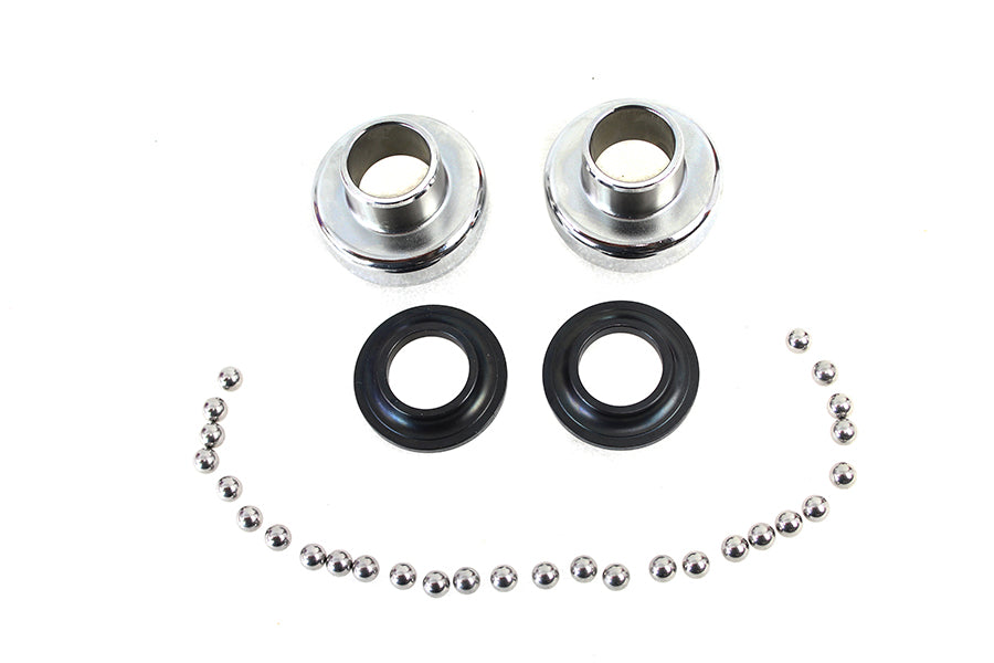 24-0093 - Chrome Complete Neck Cup Kit by V-Twin