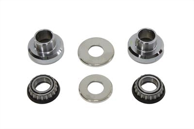 24-0103 - Sealed Fork Neck Cup Bearing Kit Chrome by V-Twin