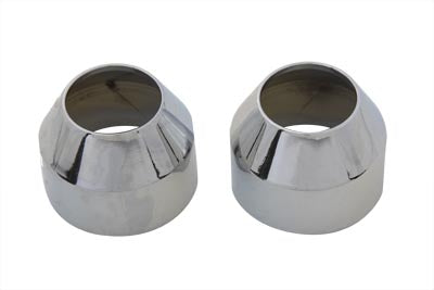 24-0104 - 35mm Fork Boot Chrome Cover by V-Twin