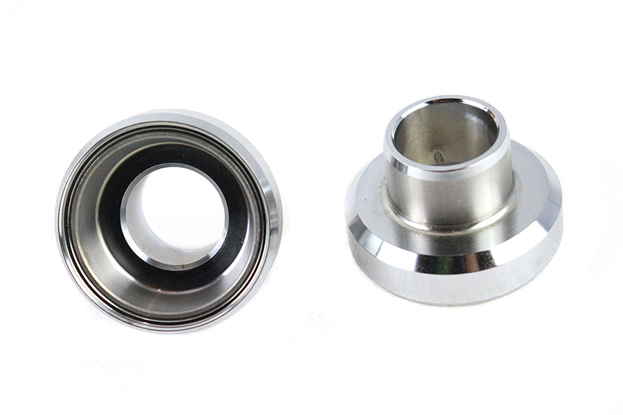 24-0119 - Chrome Fork Neck Cup Set with Races by V-Twin