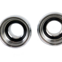 24-0119 - Chrome Fork Neck Cup Set with Races by V-Twin