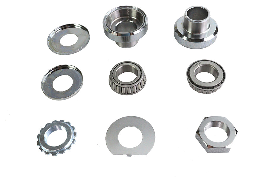 24-0122 - Chrome Fork Neck Cup Kit by V-Twin