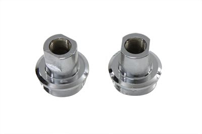 24-0144 - Chrome Inner Fork Tube Plug Set by V-Twin