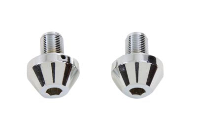 24-0154 - Chrome 41mm Taper Top Socket Fork Caps by V-Twin