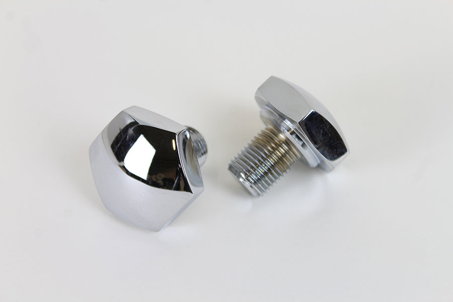 24-0186 - Chrome Fork Tube Cap Non-Vented by V-Twin