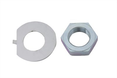 24-0197 - Fork Stem Nut and Lock Washer Kit Zinc by V-Twin