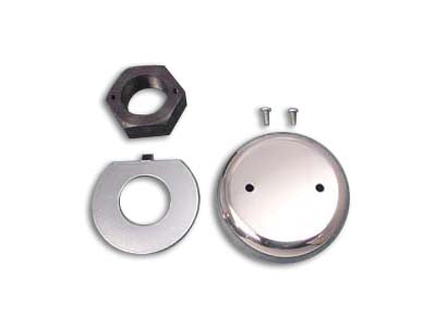 24-0226 - Fork Stem Nut with Stainless Steel Cover by V-Twin