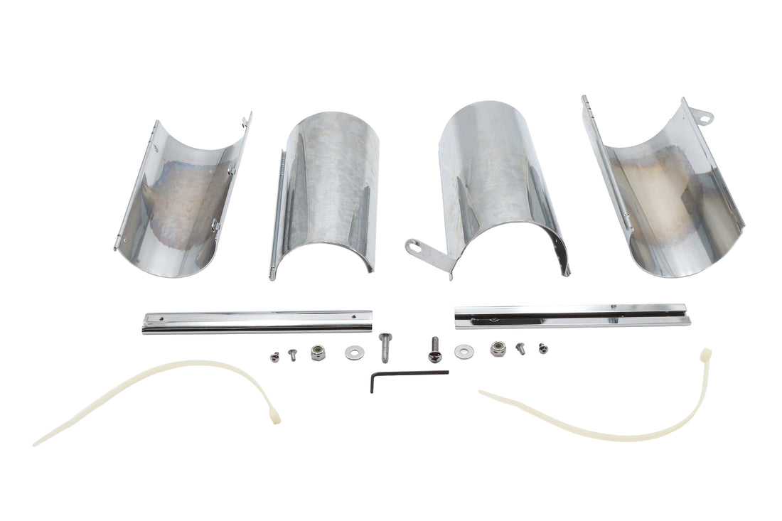 24-0227 - Chrome Upper Fork Covers by V-Twin