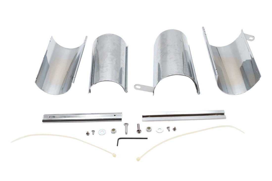 24-0228 - Chrome Upper Fork Covers by V-Twin