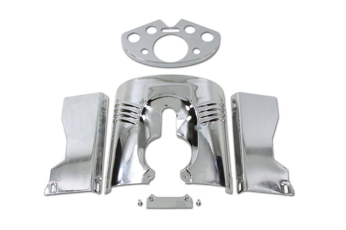 24-0261 - Chrome Fork Cover Set by V-Twin