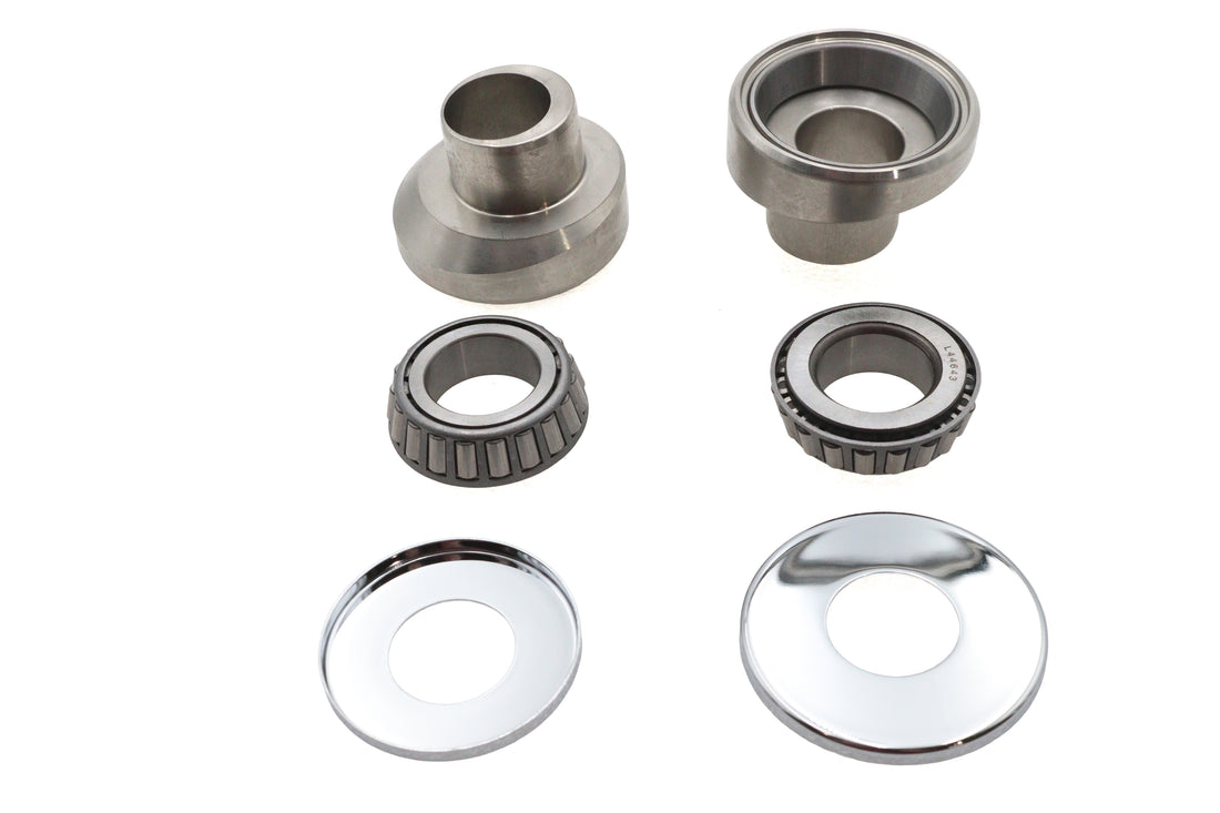 24-0274 - Stainless Steel Raked Fork Neck Cup Kit by V-Twin