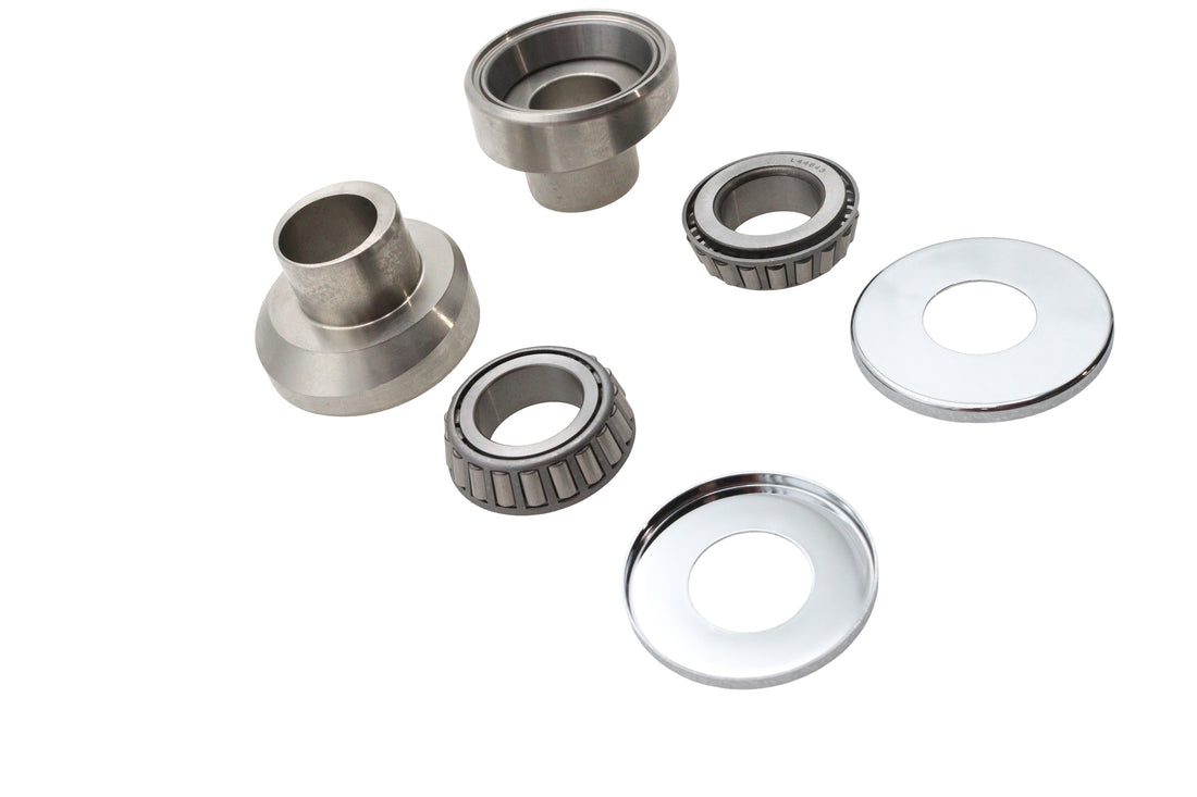 24-0274 - Stainless Steel Raked Fork Neck Cup Kit by V-Twin