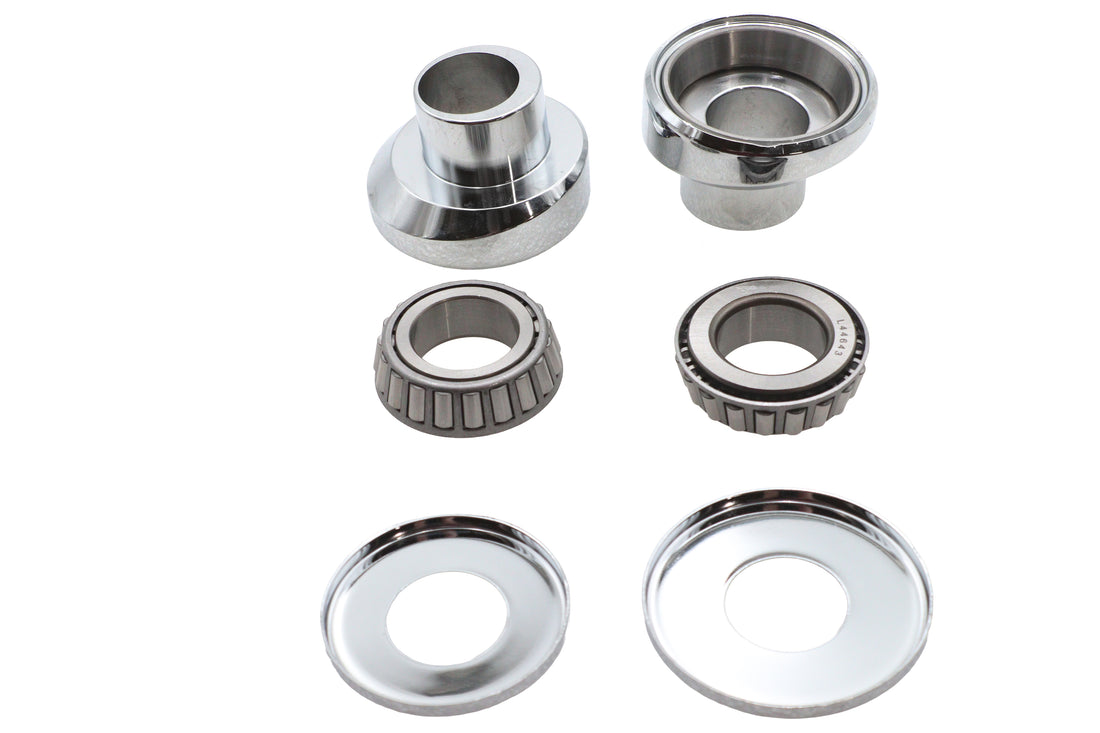 24-0283 - 3? Raked Fork Neck Cup Kit Chrome by V-Twin