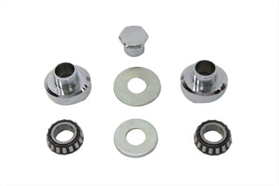 24-0291 - Raked Fork Neck Cup Kit Chrome by V-Twin