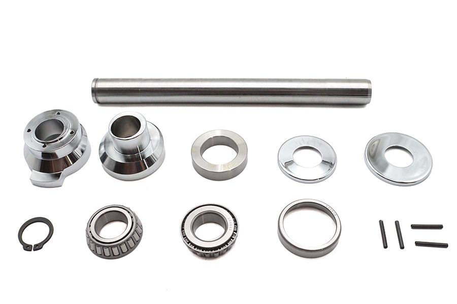 24-0294 - 3? Raked Fork Neck Cup Kit Chrome by V-Twin