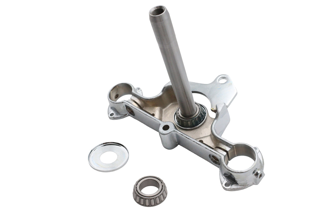 24-0301 - Chrome Lower Triple Tree with Bearing by Motorshop