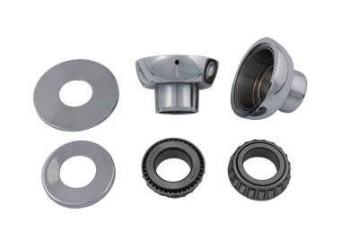 24-0322 - Chrome Smoothie Style Fork Neck Cup Kit by V-Twin