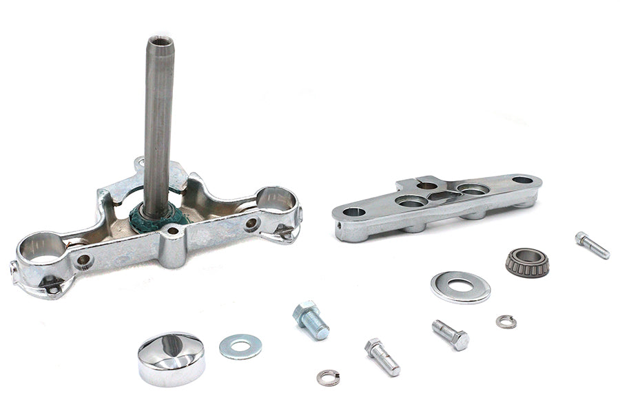 24-0348 - Replica Forged Steel Triple Tree Set Chrome by Motorshop