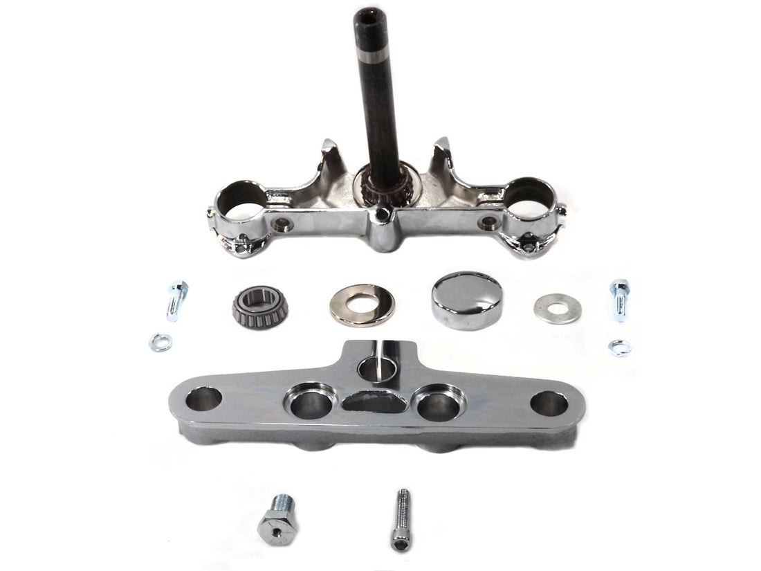 24-0350 - Replica Forged Steel Triple Tree Set Chrome by Motorshop