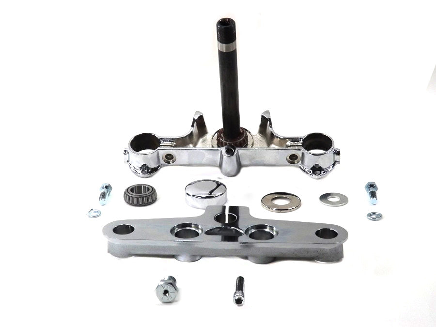 24-0350 - Replica Forged Steel Triple Tree Set Chrome by Motorshop